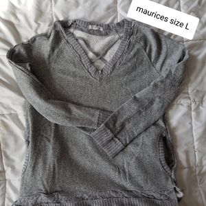 maurices dressy sweatshirt size large